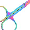 thumbnail image 2 of MLINS 2Pcs Round Tip Nose Hair Scissors Beard Shear Nose Hair Trimming Tools for Home, 2 of 7