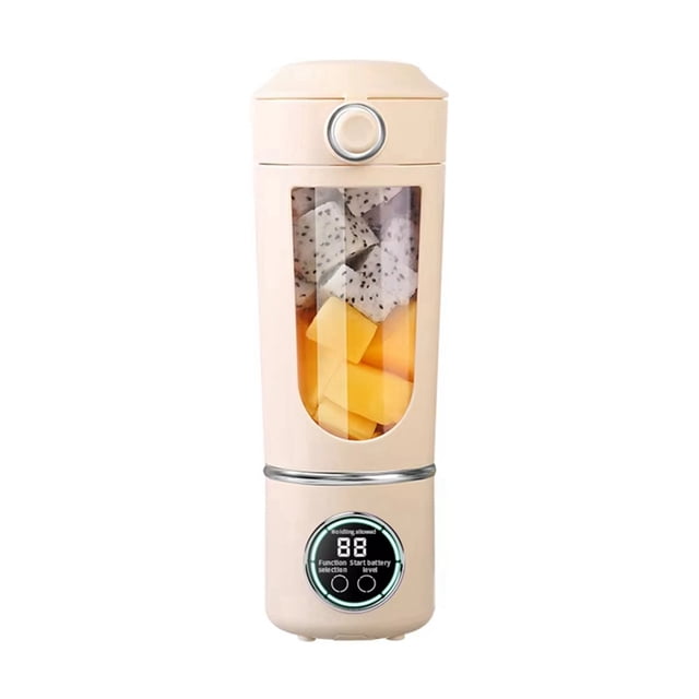 Licuadora Portátil para Hacer Batidos y Licuados, 700 Ml, 12 Cuchillas, Mezcla Rápida, 2 en 1, Exprimidor Personal, 7,4 V, D