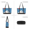 thumbnail image 6 of FORMRS Canvas Laptop Tote Bag for Women with 15.6" Computer Compartments Shoulder Handbag, Snow Mountain, 6 of 7