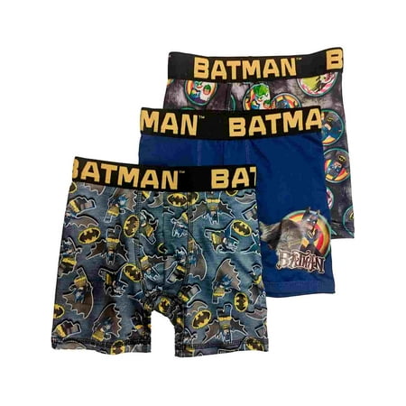 DC Comics Boys 3pc Lego Batman Boxer Briefs Boxer Shorts Set Underwear