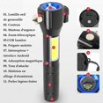 thumbnail image 4 of Luz de trabajo LED recargable, luz de inspección 2 en 1 con rotación de 360 ​​grados y lámpara de antorcha con base magnética y gancho para taller en casa, 4 of 5