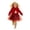 Red, variant on JIAYUE Toddler Girls 2-Piece Outfit Peter Pan Collar Long Sleeve Solid Color Coat And Straps Bow Plaid Dress For Casual Parties,9-12 Months