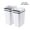white-2*2.2Gal, variant on CLEALOM 2.2 Gallon+4Gallon Automatic Sensor Trash Can, Touchless Motion Sensor Garbage Bin with Smart Lid
