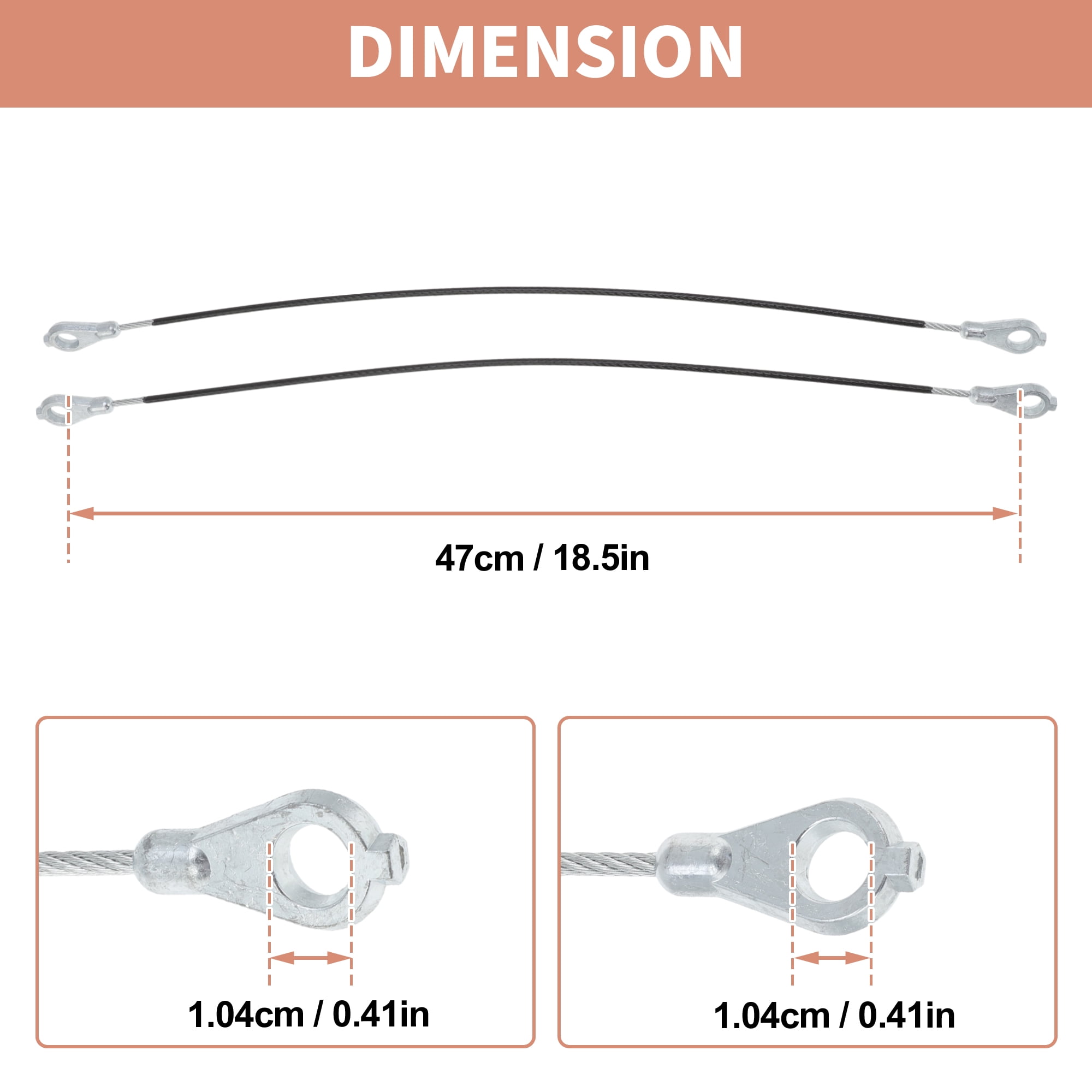 Unique Bargains Tailgate Support Cables for Jeep CJ Series CJ7 1976-1986 Scrambler