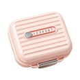 thumbnail image 1 of Xuanheng Pocket Pill Box Portable Container 7 Day Weekly Pill Organizer for Kids Home Pink Small, 1 of 8