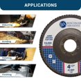 thumbnail image 3 of Discos de solapa Benchmark Abrasives Premium de alta densidad, grano 29 tipo 40, 3 of 6