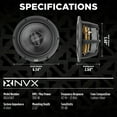 thumbnail image 3 of NVX XQS65KIT 6.5" Component Car Speaker System 600W Peak 2-Way with 30mm Silk Dome Tweeters, 3 of 29