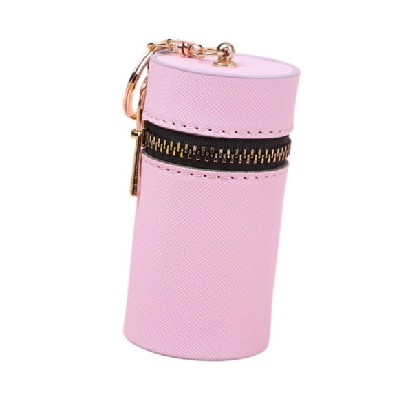 Estuche para lápiz labial, cartera, estuche para lápiz labial, para viajes, compras, ejercicio, mujeres y niñas Púrpura