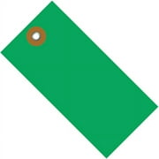 Office Depot® Brand Tyvek® Shipping Tags, 5 1/4" x 2 5/8", Green, Case Of 100
