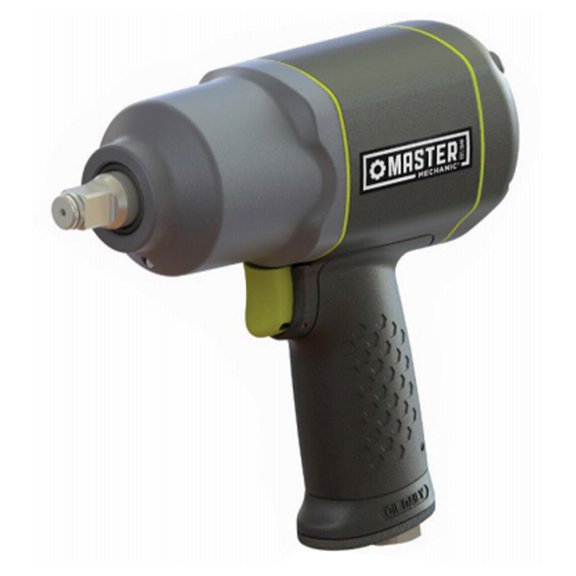 Master Mechanic 4.6 CFM 90 PSI 1/2 Inch Pneumatic Impact Wrench with Grip