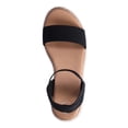 thumbnail image 4 of Wonder Nation Little & Big Girls Elastic Raffia Sandal, 4 of 5