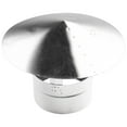Woodburner Chimney Pot Roof Cowl Metal Top Hat Flue Rain Cap Ducting