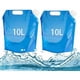thumbnail image 1 of Bolsa de agua plegable de 10 l, 2 unidades, bolsa de agua portátil para botella de agua, bolsa de agua plegable de bolsillo, bolsa de agua plegable para exteriores para acampar, senderismo, picnic,, 1 of 5