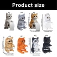 thumbnail image 5 of WINDLAND Resin Cats Shapeds Wall Mounts Tissue Dispenser Bathroom Space Saving Organizers, 5 of 11