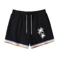 thumbnail image 4 of CONZONE Mens Casual Shorts Elastic Waist Summer Shorts for Men Hawaii Graphic Y2K Lightweight Loose Fit Vacation Beach Shorts With Pockets, 4 of 4