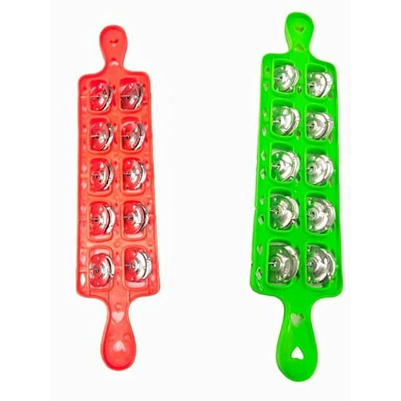 2 Pcs Khartal/Hand tambourine/jhall/jheeka with Steel jingles