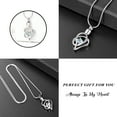 thumbnail image 4 of Birthstone Heart Urn Cremation Jewelry for Ashes Heart Urn Necklaces for Ashes Urn Locket for Ashes Memorial Urn Jewelry  With Funnel Kit & Bag, 4 of 7