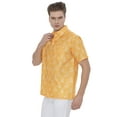 thumbnail image 4 of LA LEELA Mens Hawaiian Shirts Short Sleeve Button Down Shirt Men's Casual Vacation Shirts Vacation Summer Party Shirts for Men Funny XL Yellow Boat, 4 of 6