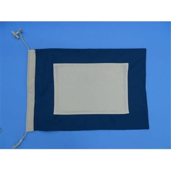 Handcrafted Model Ships Nautical-Flag-P Letter P Cloth Nautical Alphabet Flag - 20 in. Decorative Accent