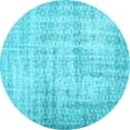 thumbnail image 1 of Ahgly Company Indoor Round Persian Light Blue Traditional Area Rugs, 7' Round, 1 of 4