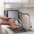 thumbnail image 5 of EKOJUCE 44Lbs/24H Nugget Ice Maker Countertop Soft Chewable Sonic-Style Pebble Ice, One-Touch Self-Cleaning, Stainless Steel, Black, for Home, Kitchen, Office, RV and Camping, 5 of 9
