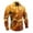 Gold, variant on MAIHAN-Christmas Shirts for Men Long Sleeve Theme Button Down Lapel Tops Elk Print Casual Fall Winter Holiday Party Daily Wear Mens Shirt(Gold2,L)