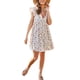 thumbnail image 1 of Sunloudy - Vestido suelto de verano para mujer, estampado sólido/floral, mangas volantes plisadas, cuello en V, vestido corto Sunloudy  moda, 1 of 9