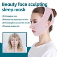 thumbnail image 2 of Máscara para dormir para esculpir el rostro, reductor de papada, máscara facial adelgazante en forma de V, moldeador facial reutilizable, 2 of 5
