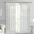 thumbnail image 2 of Louis Floral Lace Window Curtain Panel 55" x 63" in White, 2 of 6