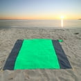 thumbnail image 4 of Xecvkr Polyester Outdoor Beach Mat, 210x200cm Large Picnic Blanket for Camping, Blue Green Army Green, Liquid Protection, Easy Maintenance, 4 of 6