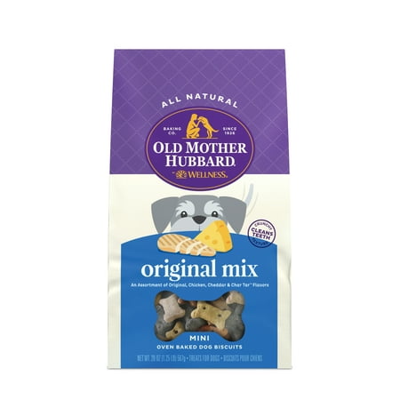 UPC: 0076344102151 | Old Mother Hubbard by Wellness Classic Original Mix Natural Mini Biscuits Dog Treats  20 oz bag