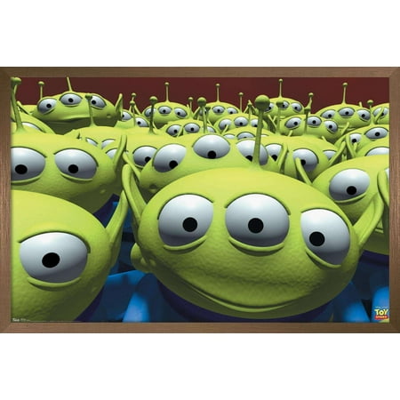Disney Pixar Toy Story - Aliens Wall Poster, 22.375" x 34", Framed