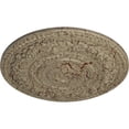 thumbnail image 3 of 33 7/8"OD x 2 3/8"P Rose Ceiling Medallion (Fits Canopies up to 13 1/2"), Hand-Painted Gobi Desert Crackle, 3 of 5