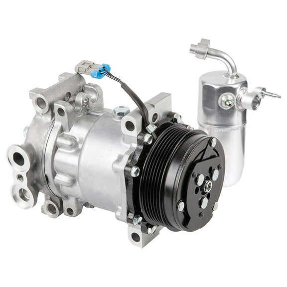 AC Compressor & A/C Drier For 2002 Chevy Silverado & GMC Sierra w/ 6.6L Duramax Diesel - BuyAutoParts