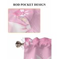 thumbnail image 6 of Valentine's Day Bathroom Window Curtain, Pink Bowknot Ribbon Modern Mother's Day Light Filtering Coffee Kitchen Curtains, Bedroom Living Room Curtains 2 Panel 84"x54", 6 of 6