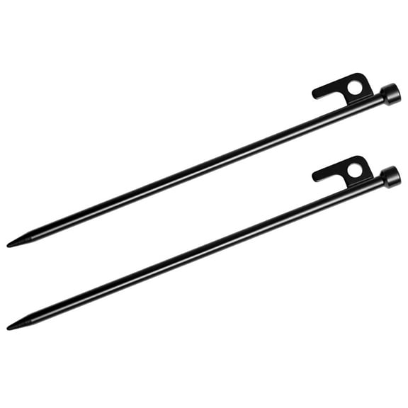 WHAMVOX 2Pcs Tent Ground Nails Metal Tent Stakes Metal Tent Pegs Camping Tent Stakes Heavy Duty Tent Stakes