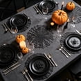 thumbnail image 5 of SLYNSHome Halloween Spider Web Pattern Placemat,Black Waterproof Oil Proof Heat Resistant Table Mat, Holiday Dining Kitchen Decor For Seasonal Parties, 5 of 7