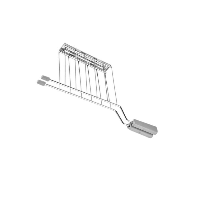 braveheart Bread Loaf Slice Holder Oven Grill Rack for Broiling Roasting Baking Gray Gray Length 27cm