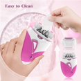 thumbnail image 3 of Epilator for Women, Smooth Glide Epilator Facial Hair Remover for Women with 2 Speed & LED Light, Electric Facial Hair Removal Suitable for Face, Bikini Areas, Underarms, Arms, Legs, 3 of 5