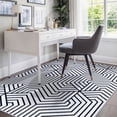 thumbnail image 2 of Washable Area Rug for Living Room, 5'x7' Geometric Style Non-Slip indoor Rug, Soft Low Pile & Stain Resistant Carpet for Bedroom, Dining Room, Kitchen, Entryway, Nursery, 2 of 8