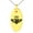 Gold, variant on Stainless Steel Celtic Claddagh Unity Engraved Small Oval Charm Pendant Necklace