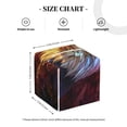 thumbnail image 4 of KLL Geometric American Bald Eagle Print Tissue Box Cover,Leather Tissue Holder Square Facial Tissue Case Facial Paper Organizer Dispenser for Bathroom, Vanity Countertop, 4 of 7