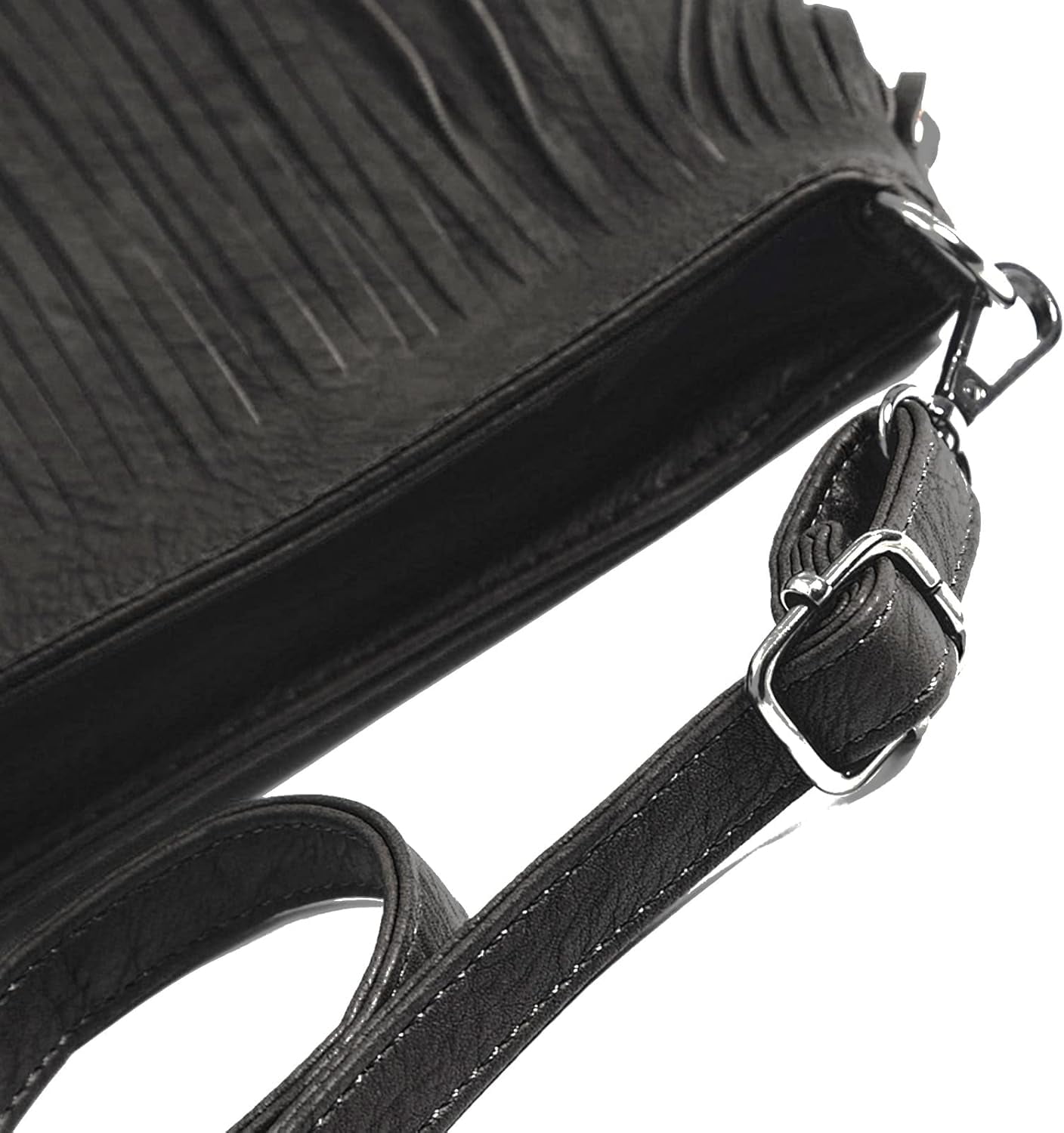 Vintage Fringe Purse Fringe Hobo Bags for Women Vegan Leather Tassel Hippie Crossbody Bag