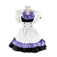thumbnail image 4 of LOVZFMLL Robe de Demoiselle d'Honneur pour Femme, Mode, Unie, Décontractée, Manches Longues, Col Rond, Festival de Bière, Violet, 3TG, 4 of 4