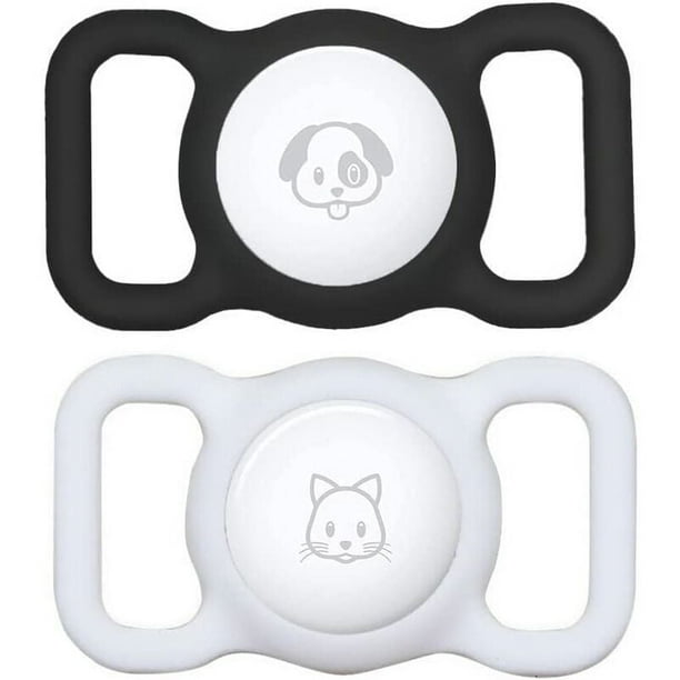 Airtag Dog Collar Holder (Lot de 2) Compatible avec Apple Airtag Cat Collar  Holder, Pet Collar Air Tag Holder, GPS Tracker Air Tag Case Cover 