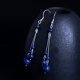 thumbnail image 4 of Sonducket Pendientes de plata 925, Clips para orejas hechos a mano, cuentas redondas étnicas, pendientes colgantes, ganchos largos, colgantes para oreja, Ropa, zapatos y accesorios Miscelánea Sonducket AP016937-01, 4 of 6