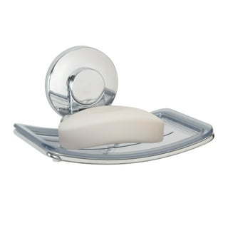 Piece Rubber Soap Dish No Drilling Self-draining Soap Disc For