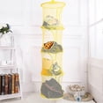 thumbnail image 3 of Blue 4-Layer Mesh Foldable Toy Storage Shelf for Children, 3 of 5