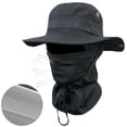 thumbnail image 1 of Boonie Hat Mujeres Hombres Caminata Pesca Al Aire Libre Protección Ultravioleta Cara Cuello CA (), 1 of 9