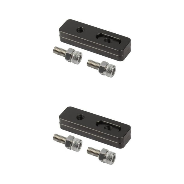 Greeniant Piezas de adaptador de asiento de extensión de freno en V, adaptadores de asiento de conversión de aleación de aluminio, accesorio modificado Negro 2piezas Greeniant CBP496995